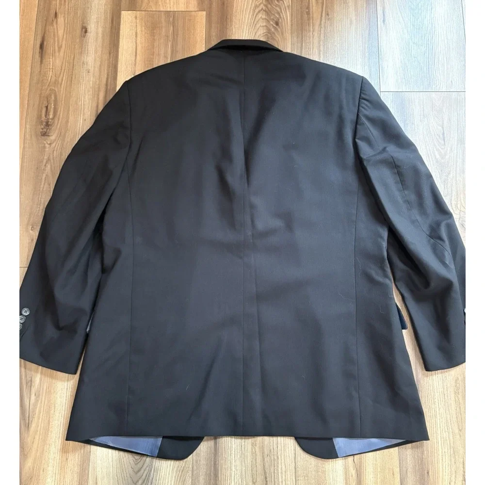 Oscar‎ De La Renta Components Men's Blazer Sports Jacket Black Wool Size 42R